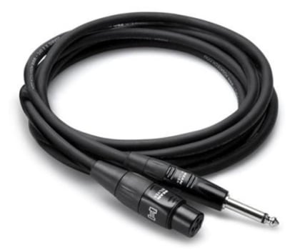 Kabel audio Hosa Kabel mikrofonowy PRO XLRf – TS, 1.5m